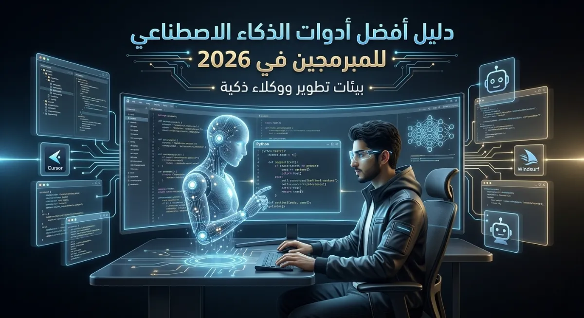 أدوات الذكاء الاصطناعي:  للمبرمجين في 2026: بيئات تطوير ووكلاء ذكية